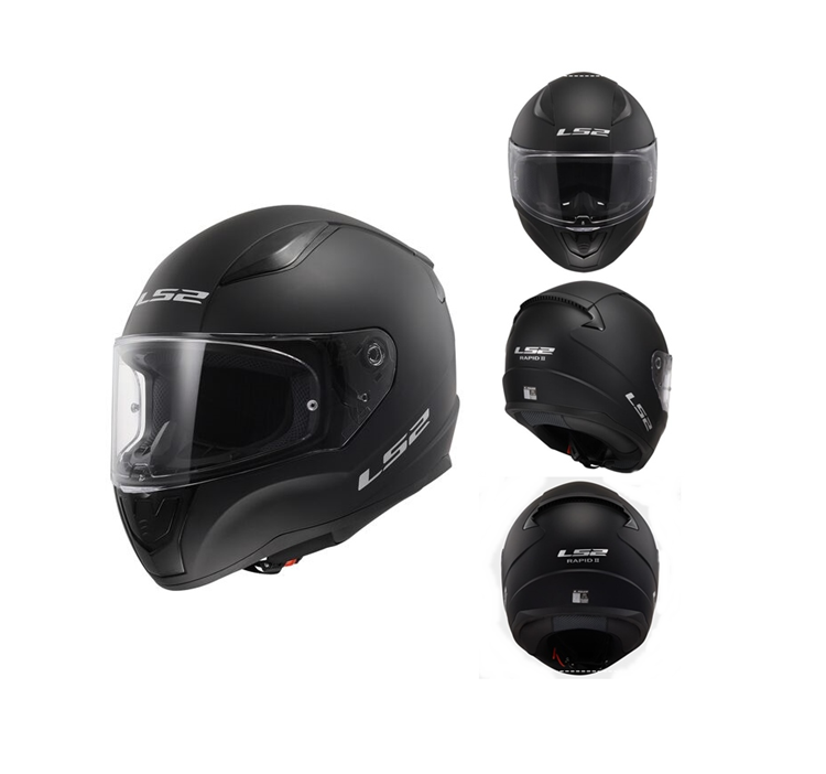 CASCO MOTO LS2 INTEGRAL FF353 RAPID II TITANIO SOLIDO MATE 22-06 M